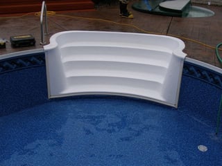 inground vinyl pool steps